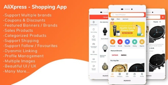 AliXpress App v1.1.0 – Multi Vendor Shopping App Source Code