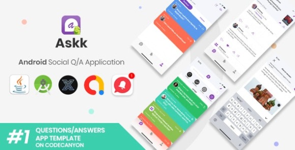 Askk (15 April 2021) Android Social Questions/Answers Application [XServer] App Source