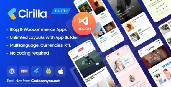 Cirilla v3.7.9 – Multipurpose Flutter WordPress App Source Code