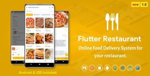 Download #Flutter Restaurant v1.9 (Online Food Delivery System For iOS and Android)