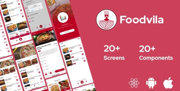 Foodvila v1.0 – React Native Template App Source Code