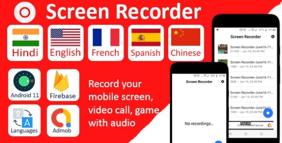 Screen Recorder Pro with Audio v1.0.1 – Android App Source Code