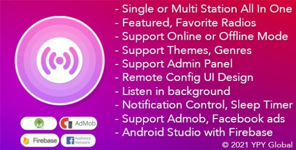 XRadio v4.6 – Best Radio Template For Android App Source Code