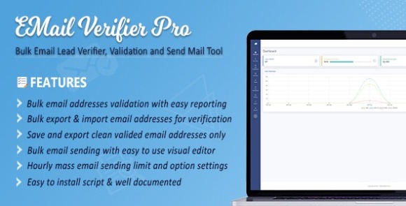 Download #Email Verifier Pro v3.0.1 – Bulk Email Addresses Validation, Mail Sender & Email Lead Management Tool