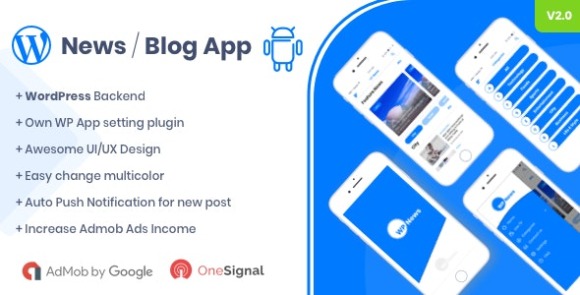 WP News v2.1.0 – Native Android App for WordPress Application