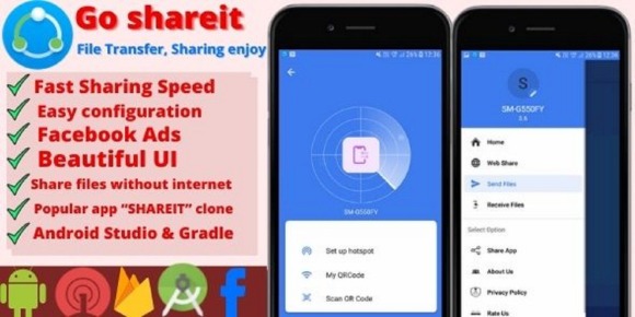 GO Shareit v1.1 – Android Source Code – ShareIT Clone App