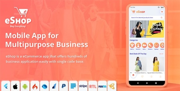 eShop v2.0.5 – Flutter E-commerce Full App Source Code