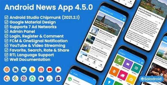 Android News App v5.1.0 – Nulled Codecanyon Apps Source Code
