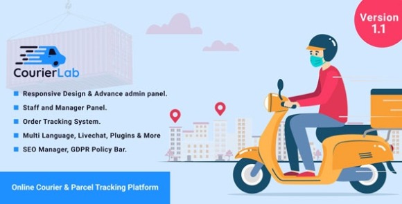 Download #CourierLab v1.1 – Online Courier and Parcel Tracking Platform Script