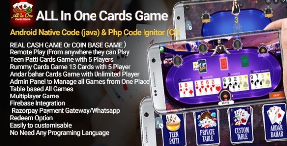All in One (Teen Patti , Rummy and Andar Bahar) v1.0 – App Source