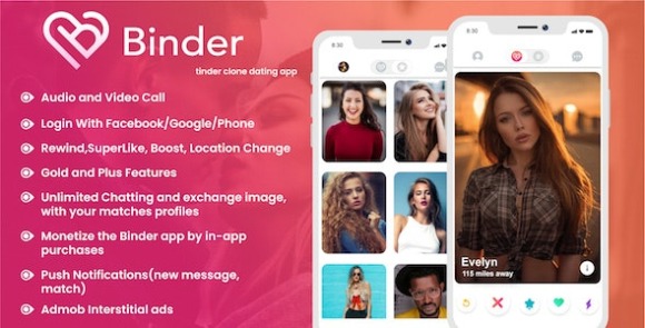 Binder v20.1 – Dating Clone App with Admin Panel Source Code