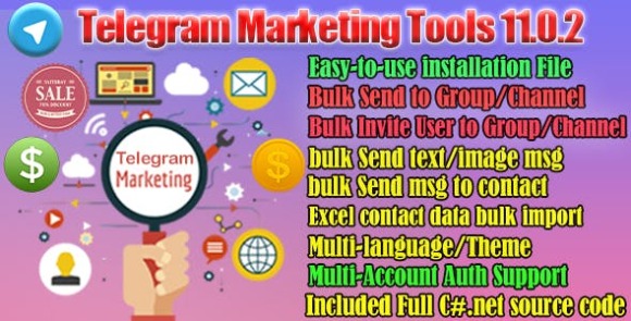 Telegram Marketing Tools v16 – .NET Social Software