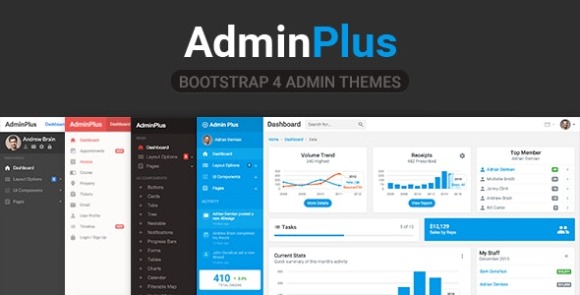 AdminPlus Premium v1.9.0 – Bootstrap 4 Admin Dashboard Free
