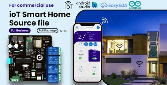 ioT v3.0 – Smart Home Automation Android App + Circuit + Gerber App Source