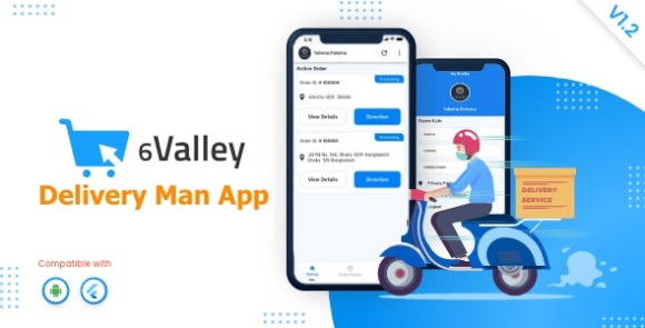 Download #6Valley eCommerce v1.2 – Delivery Man Mobile App Source
