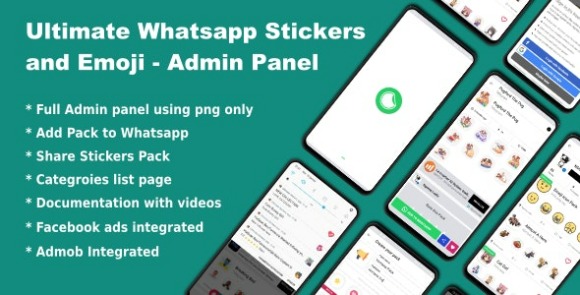 WhatsApp Telegram Signal Stickers and Animated Stickers v4.0 – Admin Panel Source Code