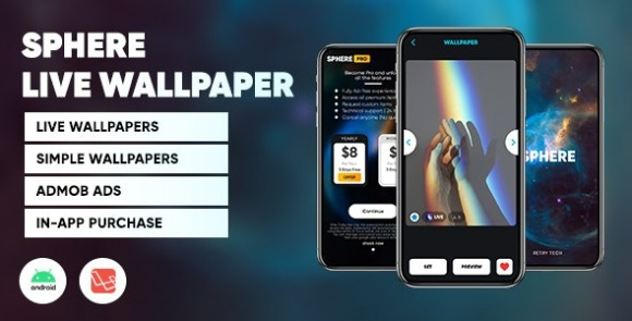 Sphere v1.0.1 – Live Wallpaper App | Android Wallpaper App with Admin Panel (Laravel) Source