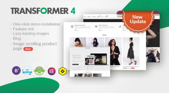 Transformer PrestaShop Theme v4.7.0 Nulled – Responsive PrestaShop Template