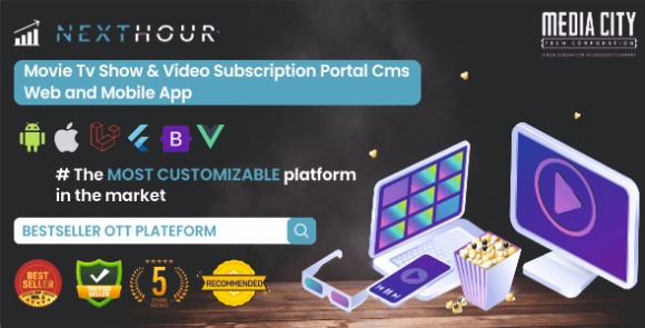 Next Hour v5.3 Nulled – Movie Tv Show & Video Subscription Portal CMS Web and Mobile App Source