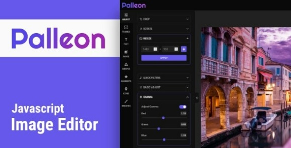 Palleon v1.0 – JavaScript Image Editor Script