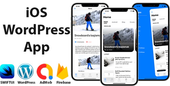 SwiftUI iOS WordPress App v1.0 6 – for Blog and News Site with AdMob, Firebase Push Notification and Widget Source