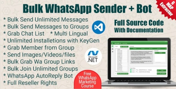 WaSender v2.7.2 – Bulk WhatsApp Sender + Button Sender + Group Sender + WhatsApp Auto Reply Bot