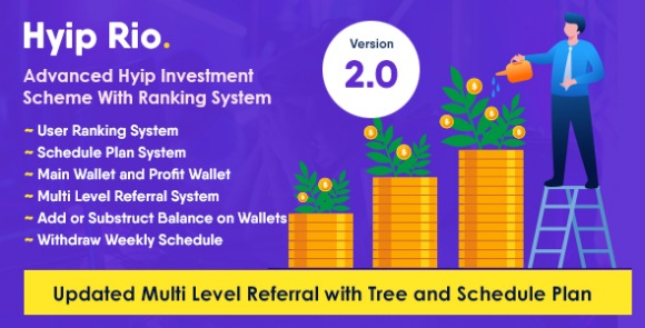 Hyip Rio v2.4 – Advanced Hyip Investment Scheme With Ranking System Script
