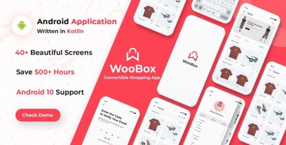 WooBox v2.0.1 – WooCommerce Android App E-commerce Full Mobile App + Kotlin Source