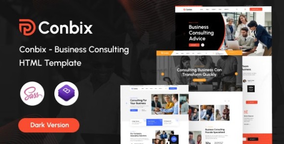 Conbix v1.0 – Business Consulting HTML Template Free