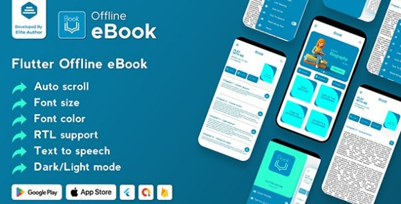 Flutter Offline eBook App v2.0.2 – Source Code