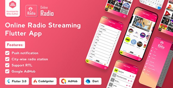 Radio Online v1.0.6 – Flutter Full App Source Code