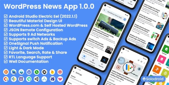 WordPress News App v1.0.0 Source Code