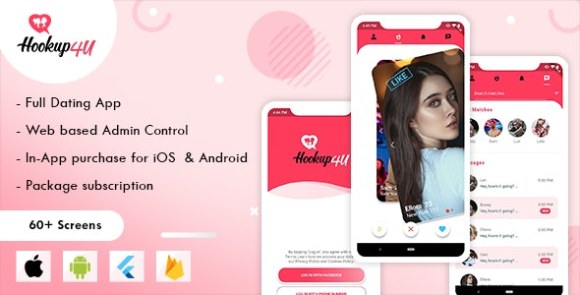 Hookup4u (19 Apr 2023) – A Complete Flutter Based Dating App with Admin | Tinder Clone Source