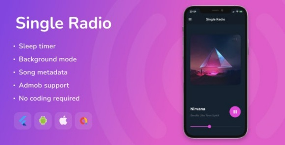 Single Radio v1.8 – Flutter Full App Source Code