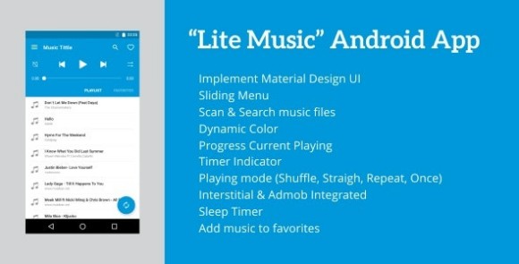 Lite Music v5.1 – Android Music Player Source Code