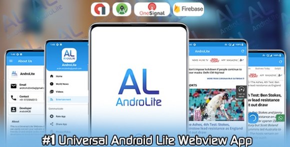 AndroLite (30 Apr 2023) – Easy Configurable Android WebView App Template Source