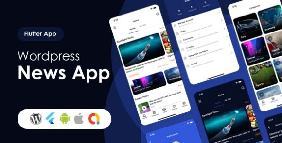 Lucodeia News v1.1.4 – Flutter WordPress News App | Admob – DarkMode Source
