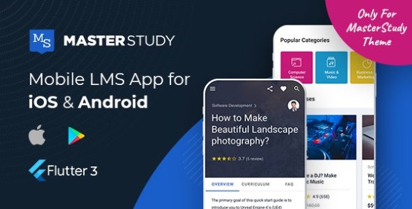 MasterStudy LMS Mobile App v2.2.8 – Flutter iOS & Android App Source