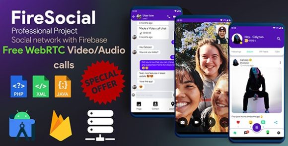 FireSocial v1.8 – Firebase Social Network Source Code