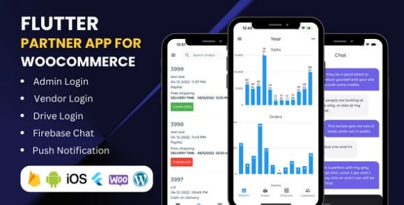 Flutter App for WooCommerce Admin v3.10 – Vendors and Delivery Boys App Source