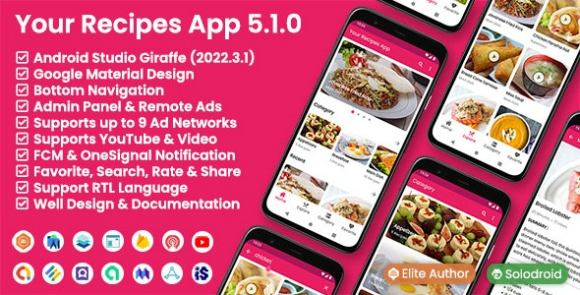 Your Recipes App v5.0.0 Nulled – Source Code