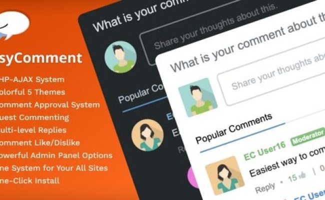 EasyComment V3.0.0 – PHP Comment Script For Website Nulled