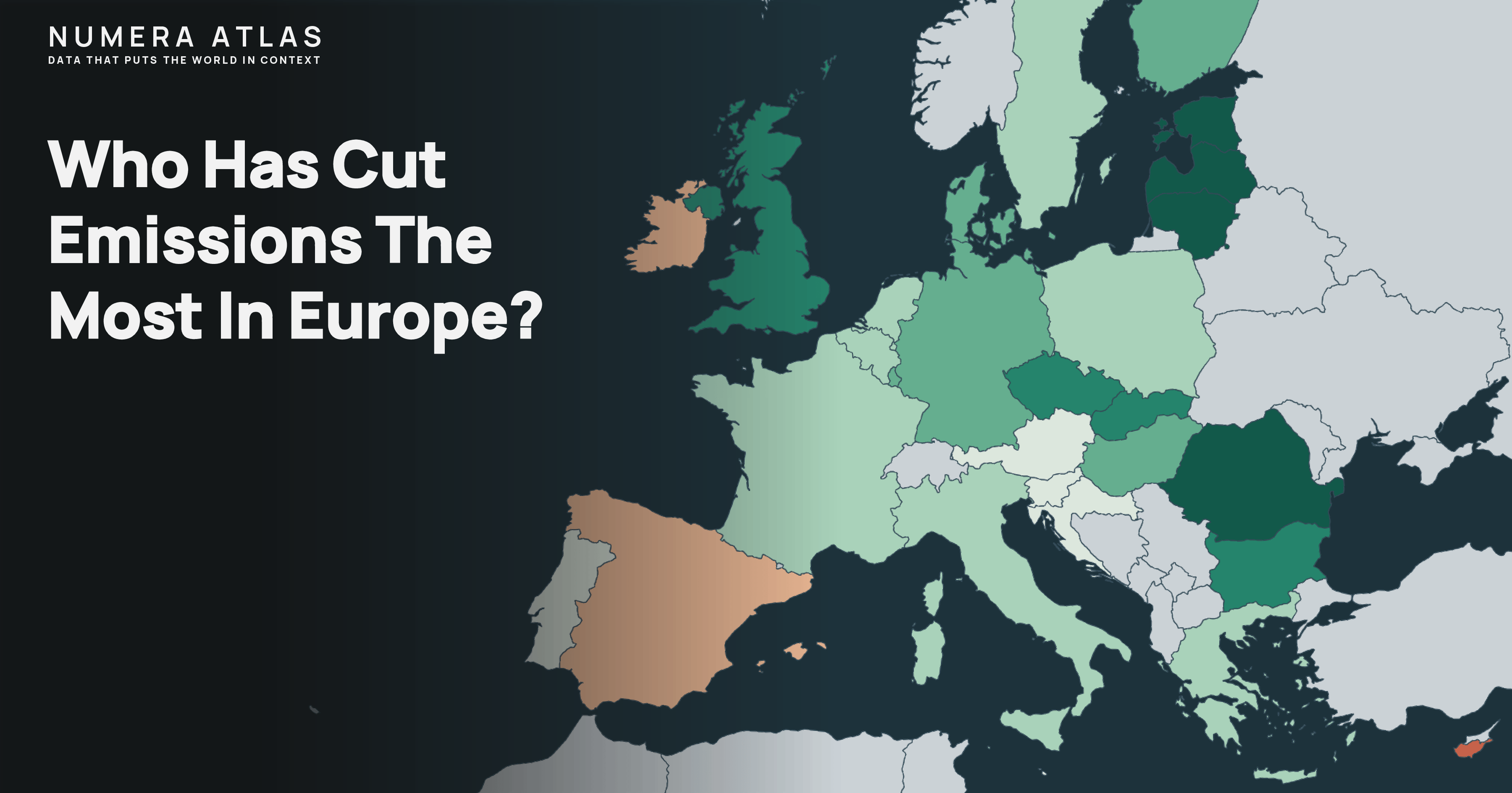 Who has cut emissions the most in Europe?