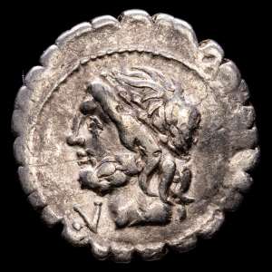 Cornelio. Denario. 106 aC Roma. (FFc-612). (Craw-311). (Cal-473). Ag. 3,77 gramos. MBC.