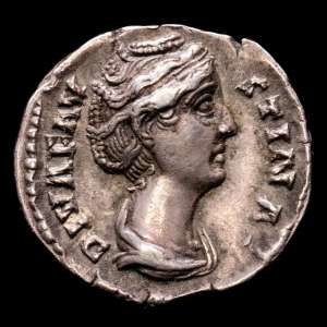 Diva Faustina. Denario. (18mm. 3,48 g.). Roma. 140-141 d.C.. RIC-358. En excelente estado de conservación.