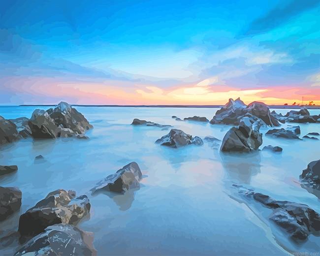 Blue Sea Rocks Painting by Numbers.jpeg