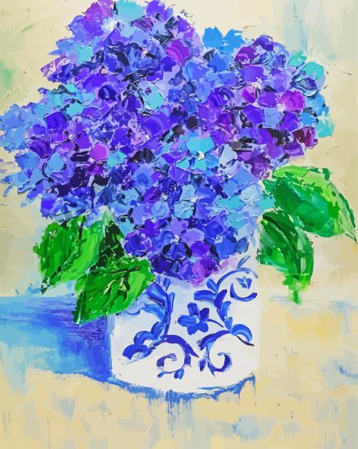 Hydrangeas In Jar Painting by Numbers.jpeg