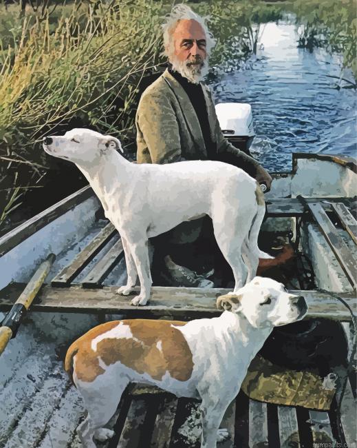 Man In Boat With Dogs Painting by Numbers.jpeg