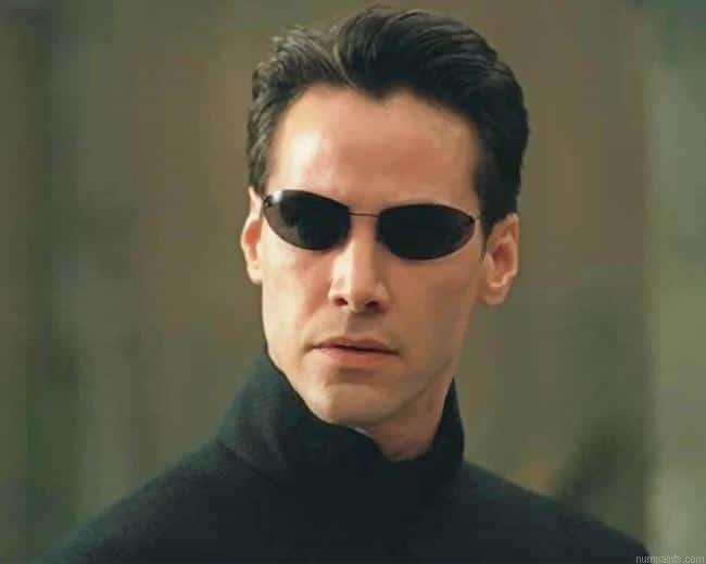 Matrix Keanu Reeves Mvies Painting by Numbers.jpeg