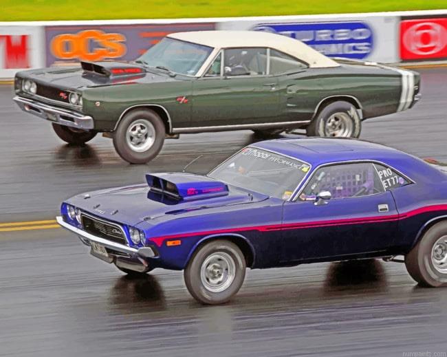 Muscle Cars Racing Painting by Numbers.jpeg